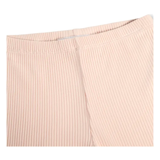 Nikki Short Ribbed Legging | Pale Pink