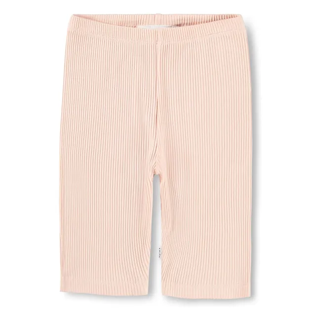 Nikki Short Ribbed Legging | Pale Pink