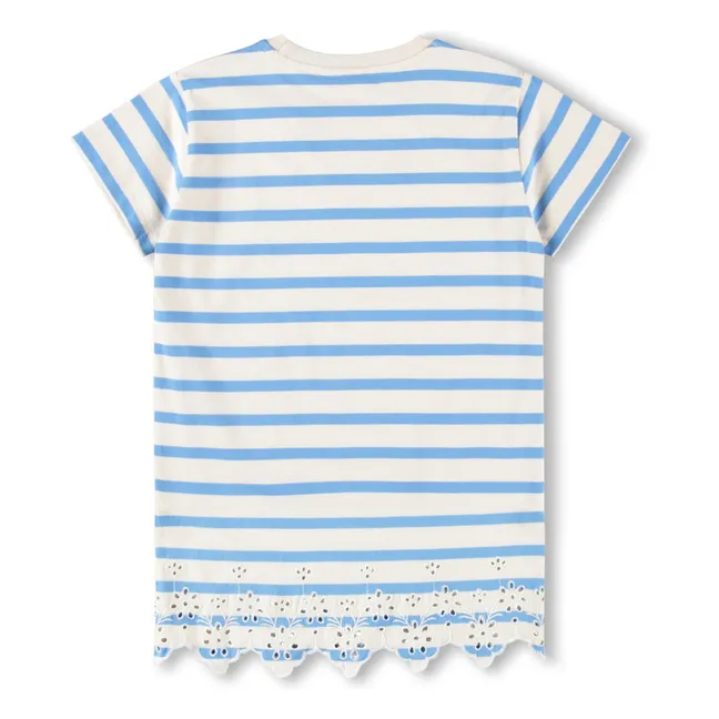 Kleid Cherry Gestreift | Blau