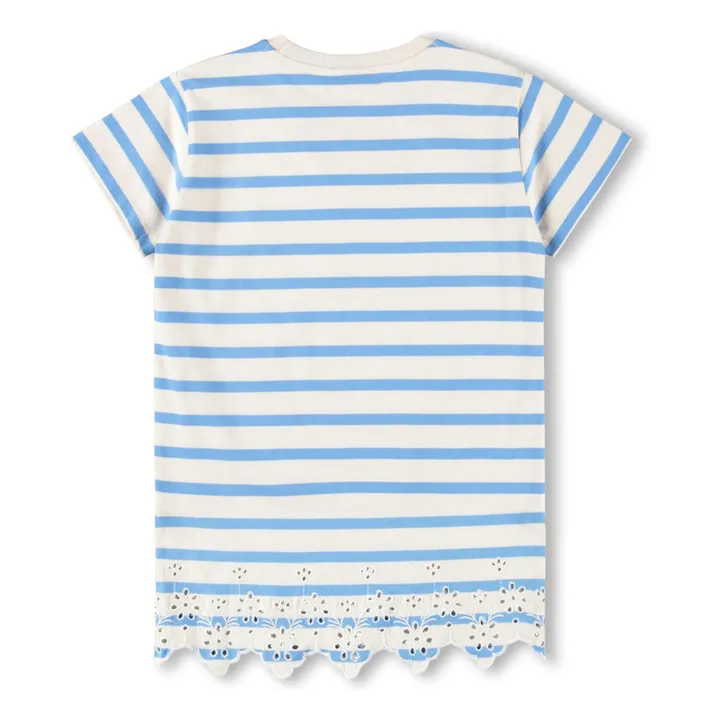 Robe Cherry Rayée | Bleu- Image produit n°2