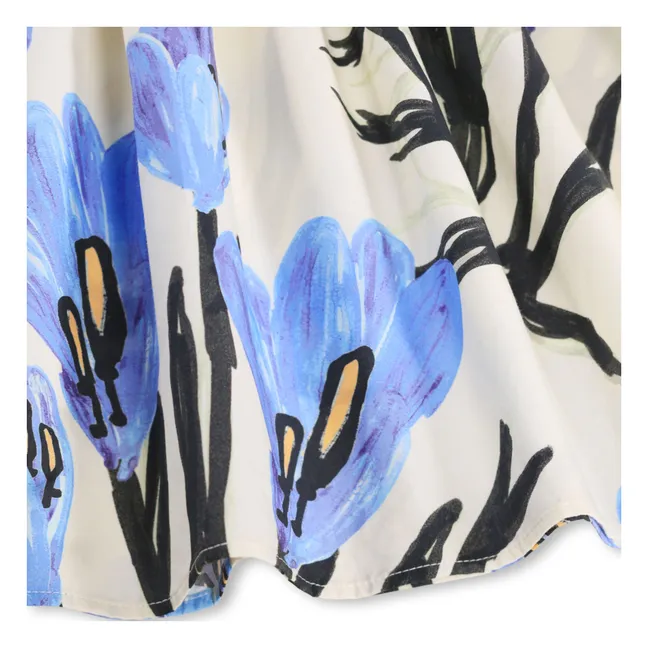 Kleid Chipie Blumen Bio-Baumwolle | Seidenfarben