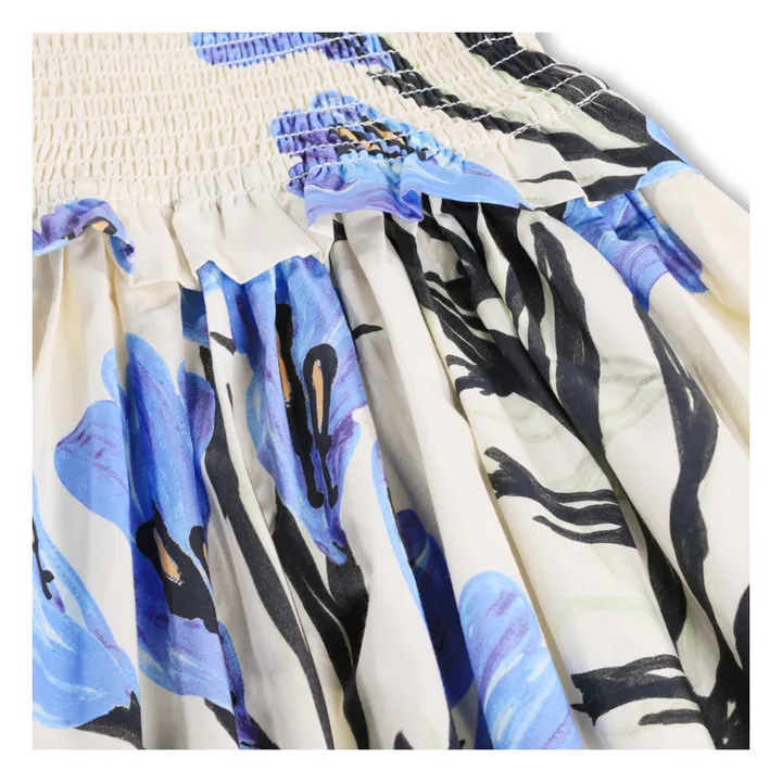 Vestido Chipie Flores Algodón Ecológico | Crudo- Imagen del producto n°4