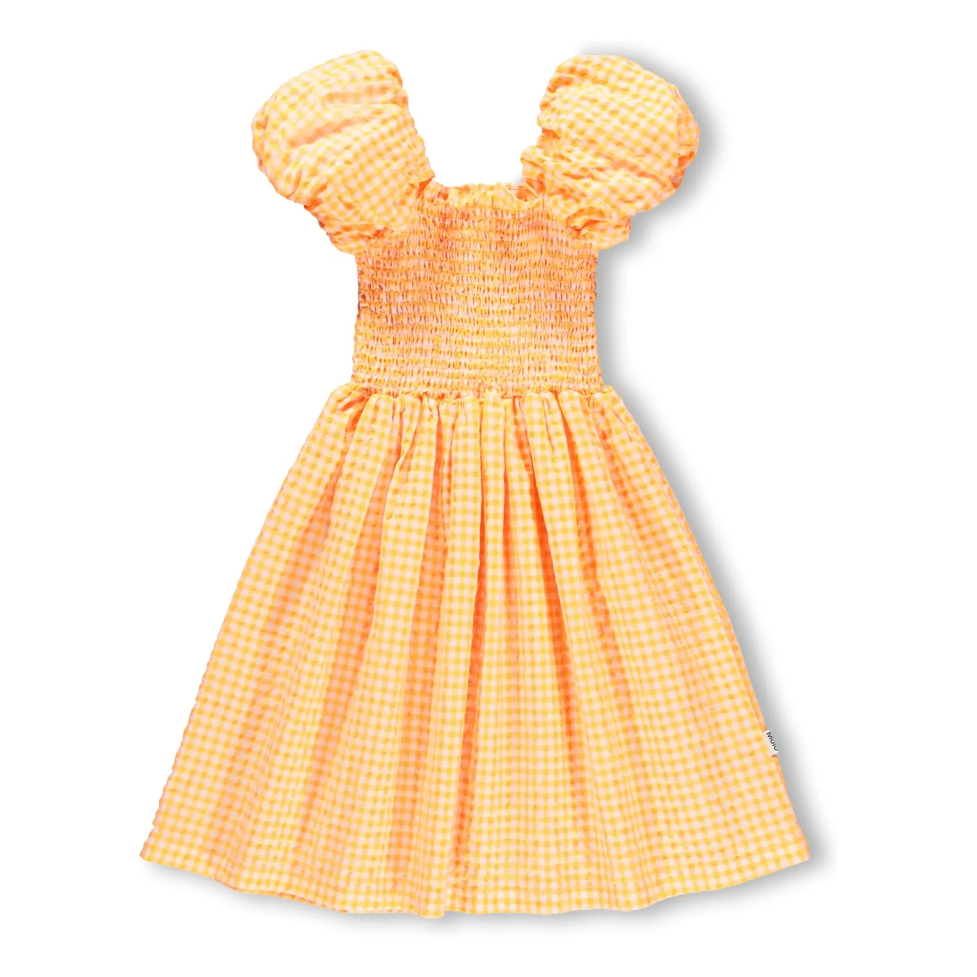 Molo Orange Cherisla Vichy Dress