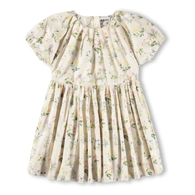 Vestido Christen Fleurie de algodón orgánico | Crudo