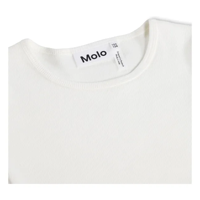 Robe Cissa Arc-en-ciel Coton Bio | Blanc