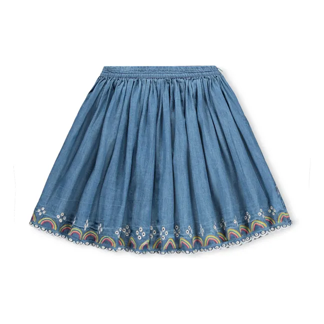 Bernie Arcs-en-ciel skirt Organic cotton | Blue