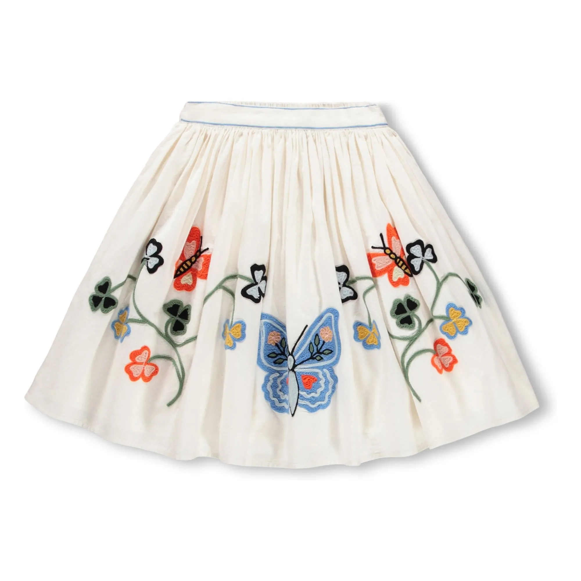 Molo Ivory Skirt Bonnie Butterflies Organic Cotton