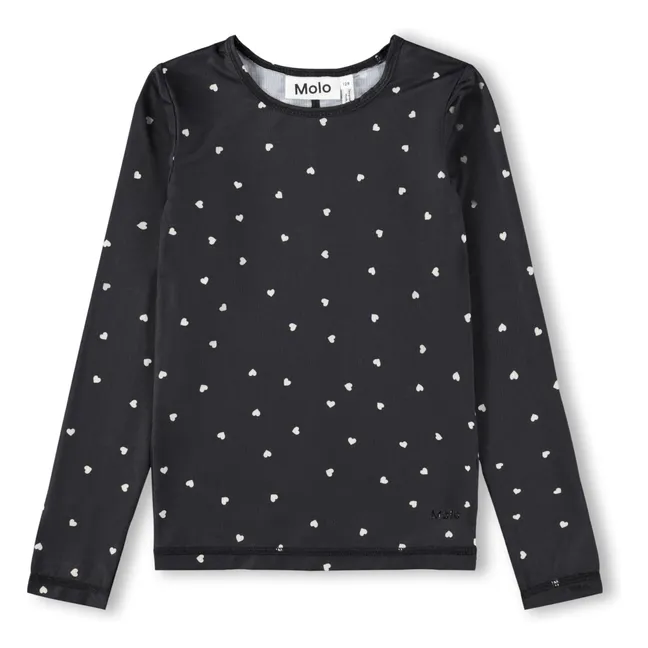 Rasha Hearts T-shirt | Black