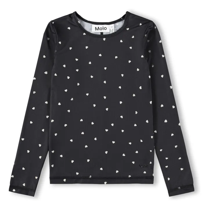 T-shirt Rasha Cœurs | Noir- Image produit n°0