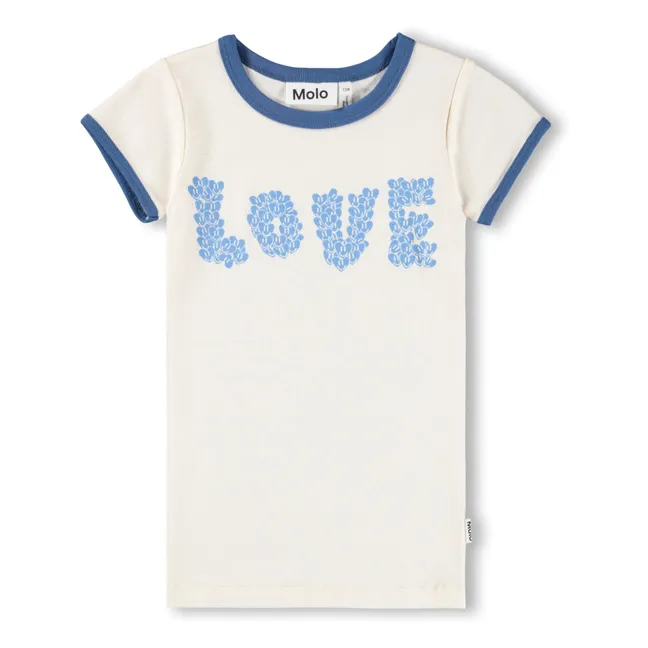 Rhiannon Love organic cotton T-shirt | Ecru
