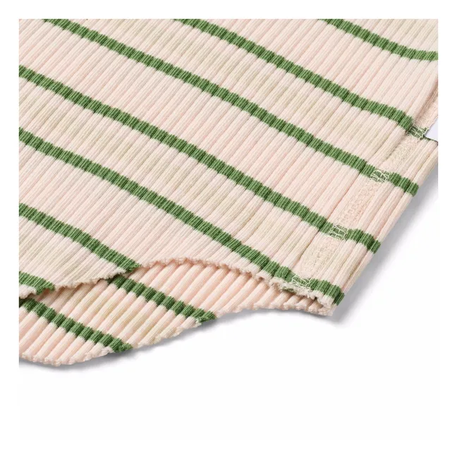 Ronelle Body de canalé a rayas Algodón orgánico | Crudo