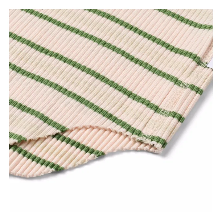 Ronelle Body de canalé a rayas Algodón orgánico | Crudo- Imagen del producto n°1