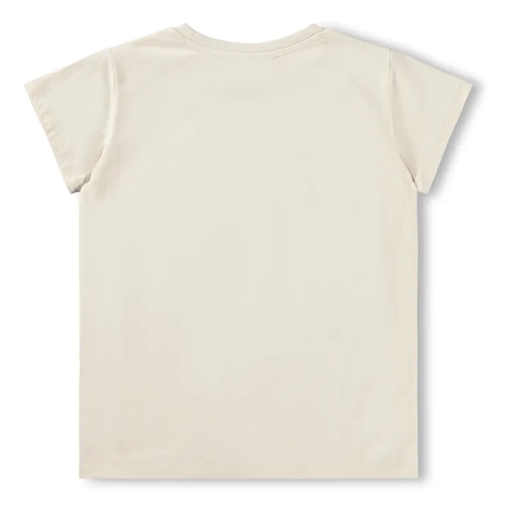 T-shirt Ranva Cœurs Coton Bio | Ecru- Image produit n°2