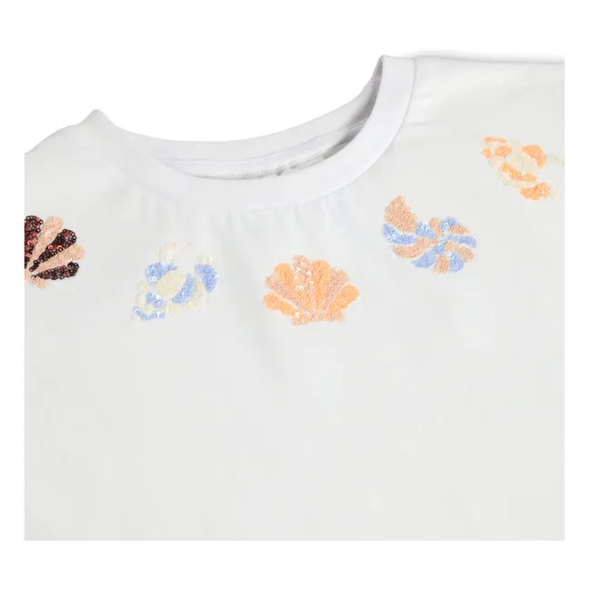 T-shirt Ranva Coquillages Coton Bio | Blanc