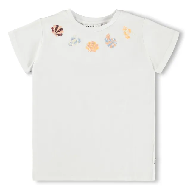 T-shirt Ranva Coquillages Coton Bio | Blanc
