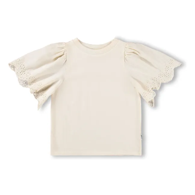 Camiseta de algodón ecológico Ritza | Marfil