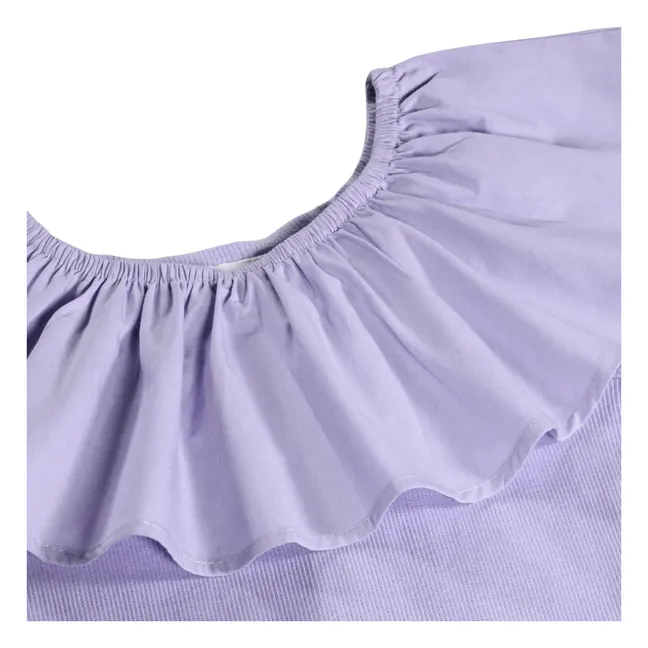 Top Volants Reca Coton Bio | 	Lilas