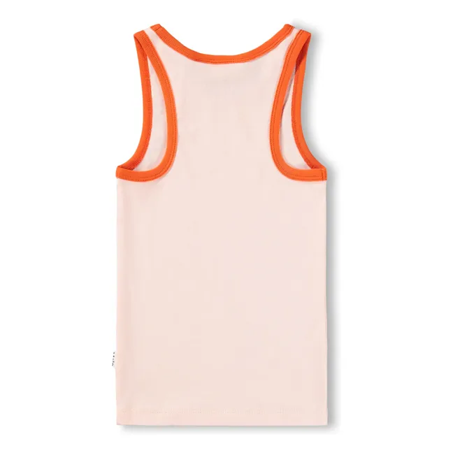 Débardeur Rosie Cœurs Coton Bio | Rose pâle