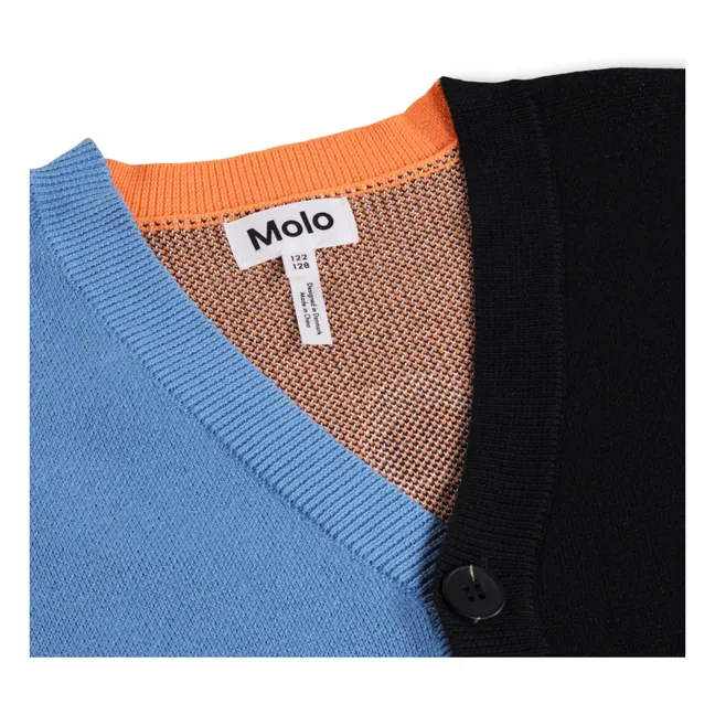 Burt Basketball Organic Cotton Cardigan | Black