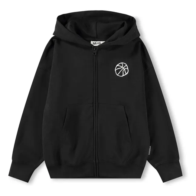 Marley Basketball Zip Sweat | Black