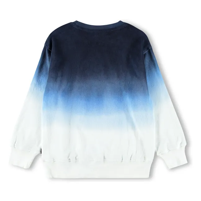 Sudadera de rayas de algodón ecológico Mattis | Azul