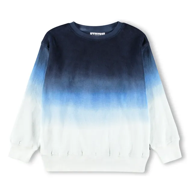 Mattis organic cotton gradient sweatshirt | Blue