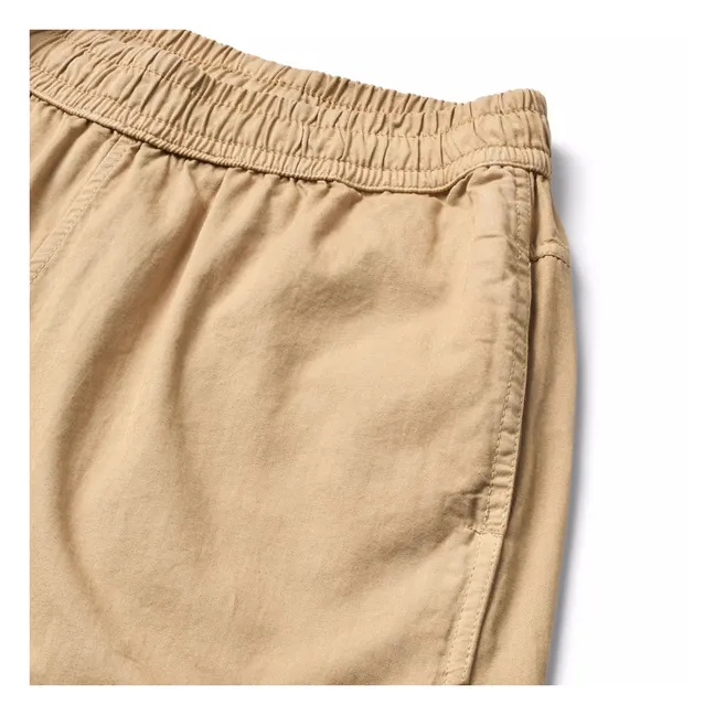 Pantalones de algodón orgánico Aster | Beige