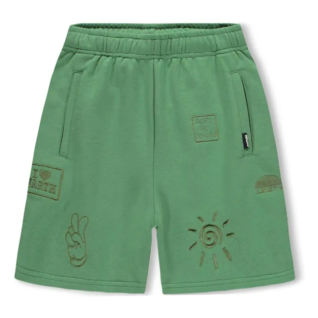 Pantalones cortos bordados Amil | Verde