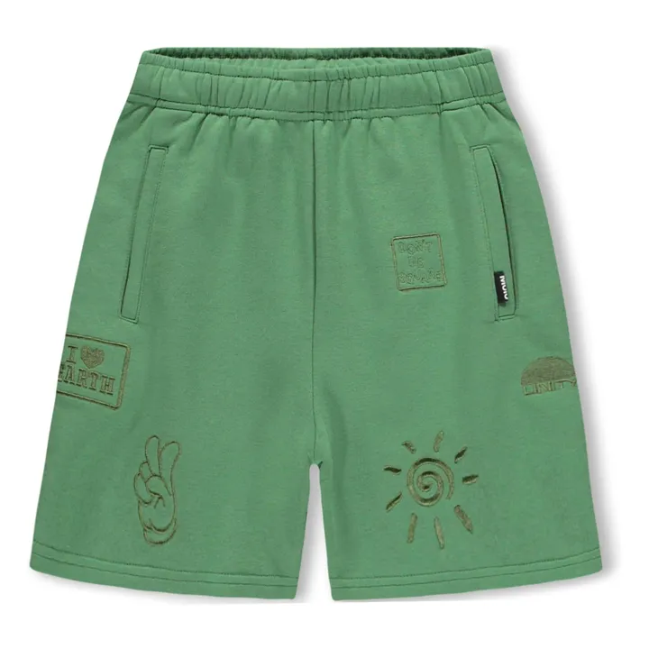 Pantalones cortos bordados Amil | Verde- Imagen del producto n°0