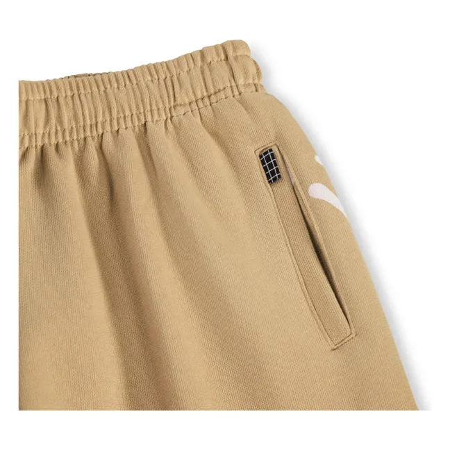 Pantalón corto de algodón ecológico Amil Smiles | Beige