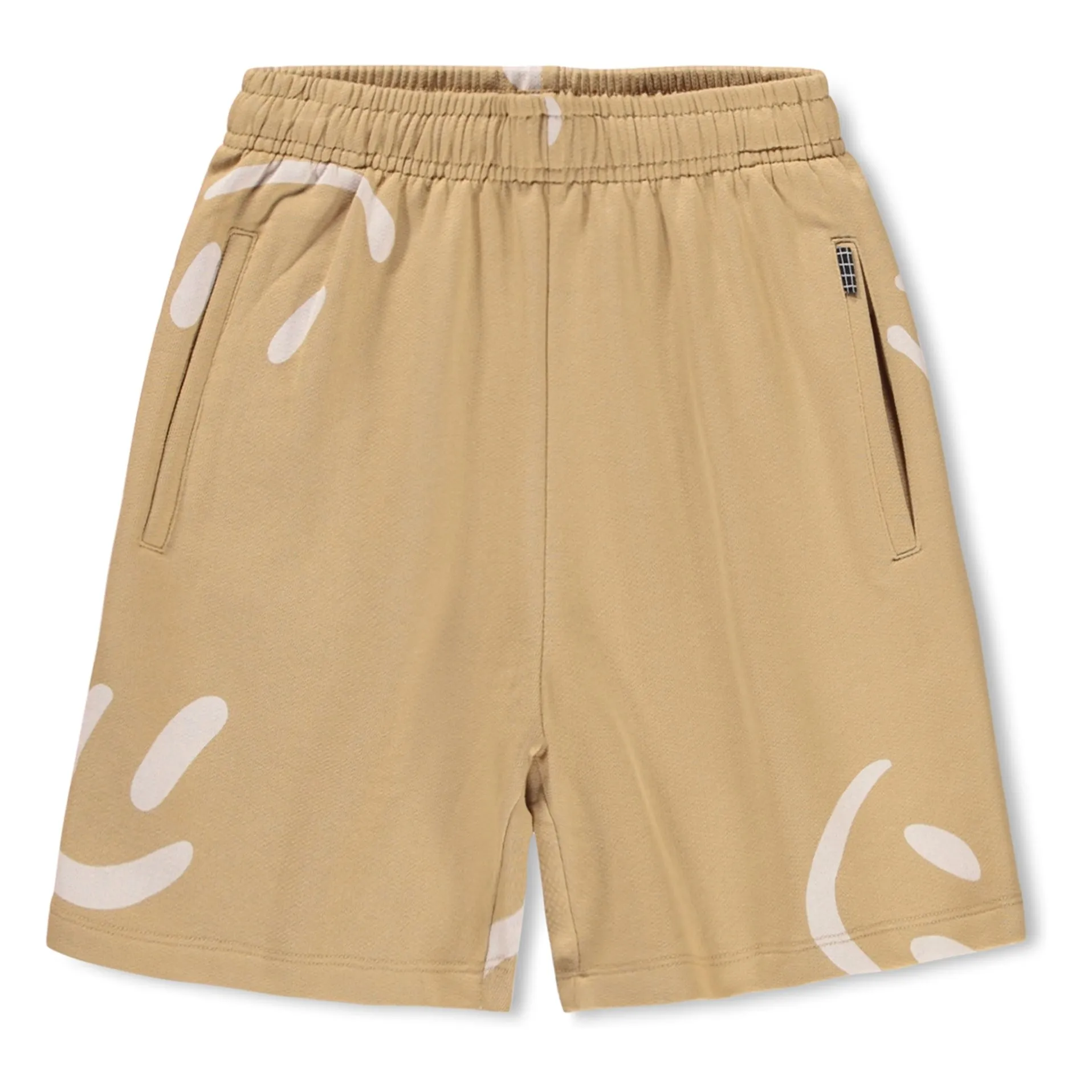 Molo Beige Amil Smiles Organic Cotton Shorts