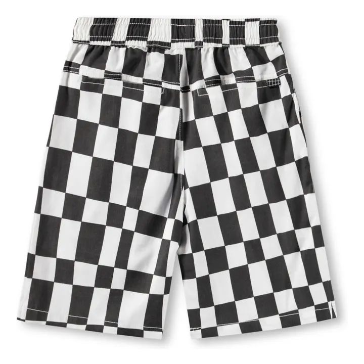 Pantalones cortos Arrow Damier de algodón orgánico | Negro- Imagen del producto n°3