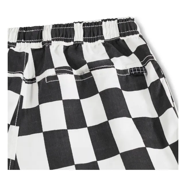 Short Arrow Damier Coton Bio | Noir