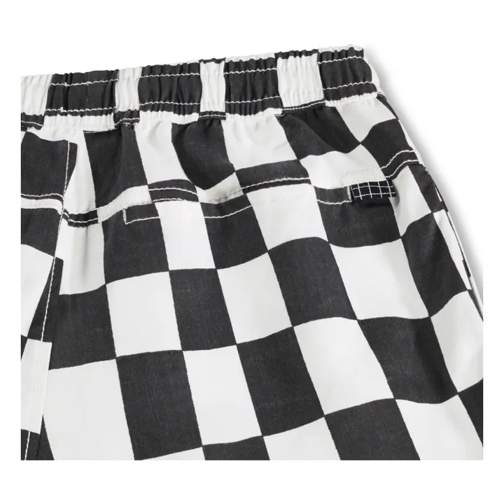 Pantalones cortos Arrow Damier de algodón orgánico | Negro- Imagen del producto n°4