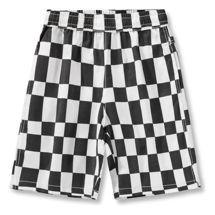 Pantalones cortos Arrow Damier de algodón orgánico | Negro- Imagen del producto n°0