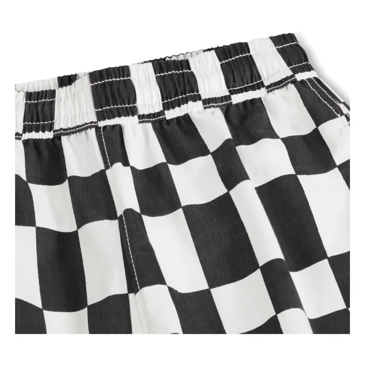 Pantalones cortos Arrow Damier de algodón orgánico | Negro- Imagen del producto n°2