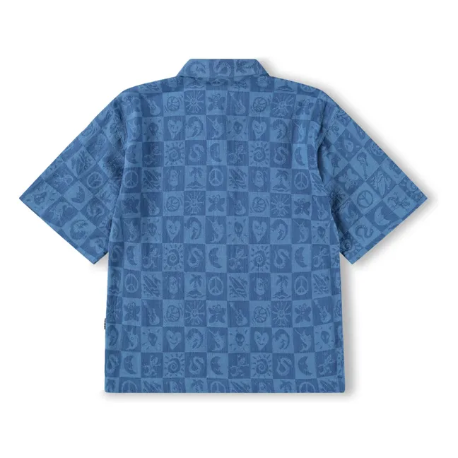 Chemise Richie Damier | Bleu