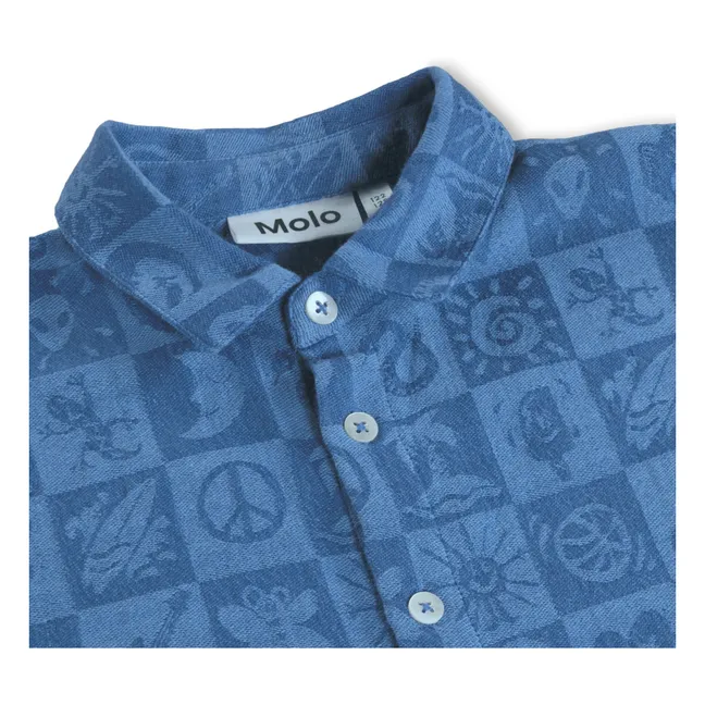 Camisa Richie Damier | Azul