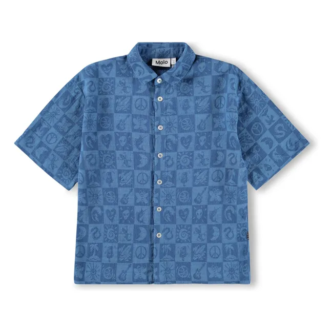 Camisa Richie Damier | Azul