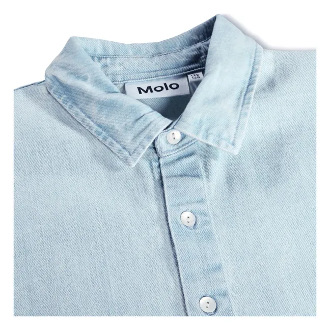 Denim Richie organic cotton shirt | Denim blue