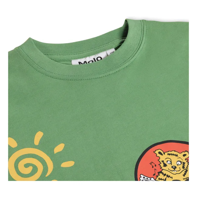 T-shirt Riley Patchs Coton Bio | Vert