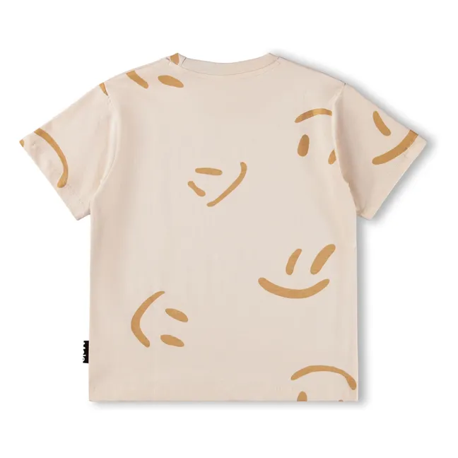 Riley Smiles organic cotton T-shirt | Beige