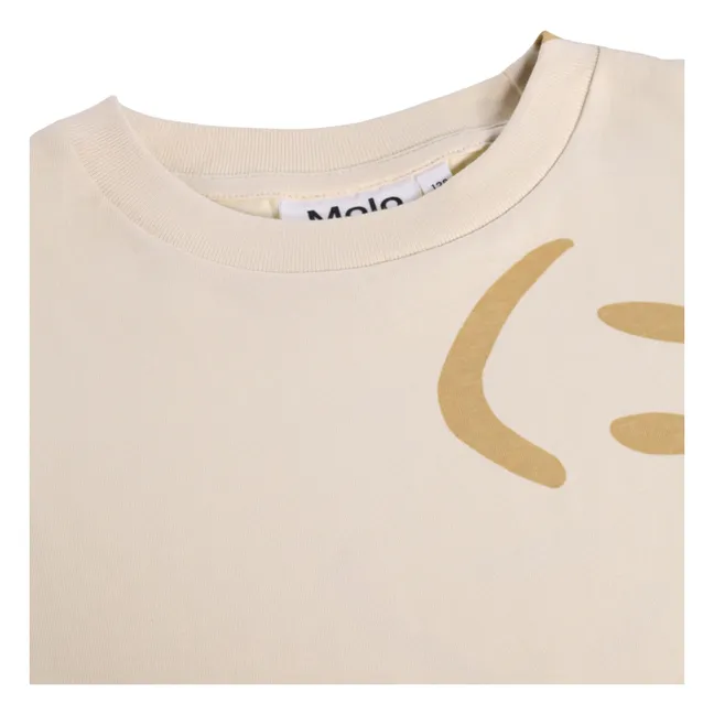 Riley Smiles organic cotton T-shirt | Beige
