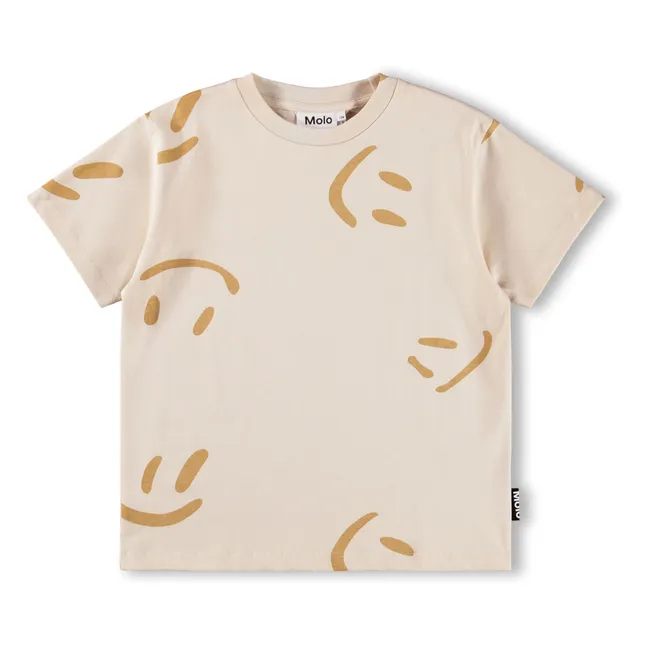 Riley Smiles organic cotton T-shirt | Beige