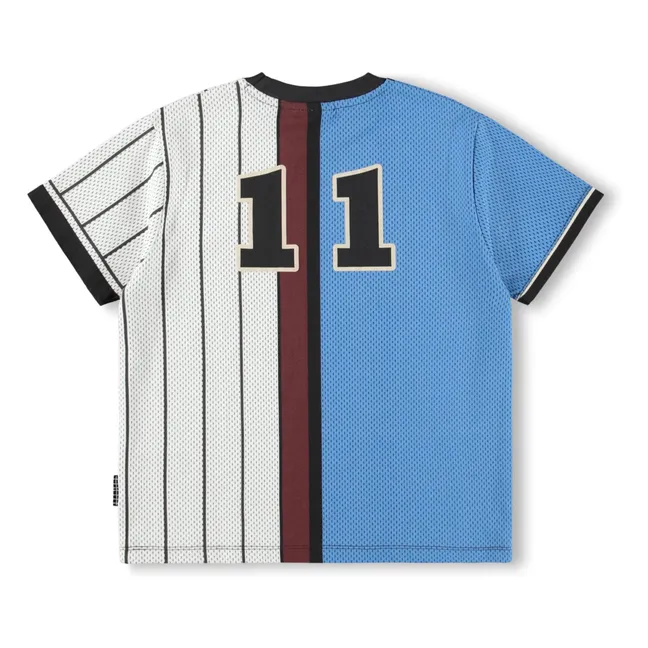 Rodney Unity Striped Organic Cotton T-shirt | Blue