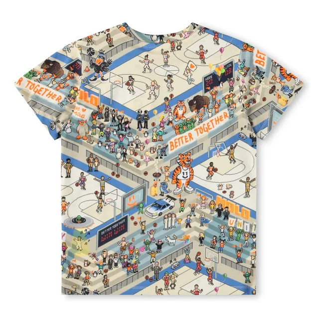 Ralphie Basketball organic cotton T-shirt | Ecru