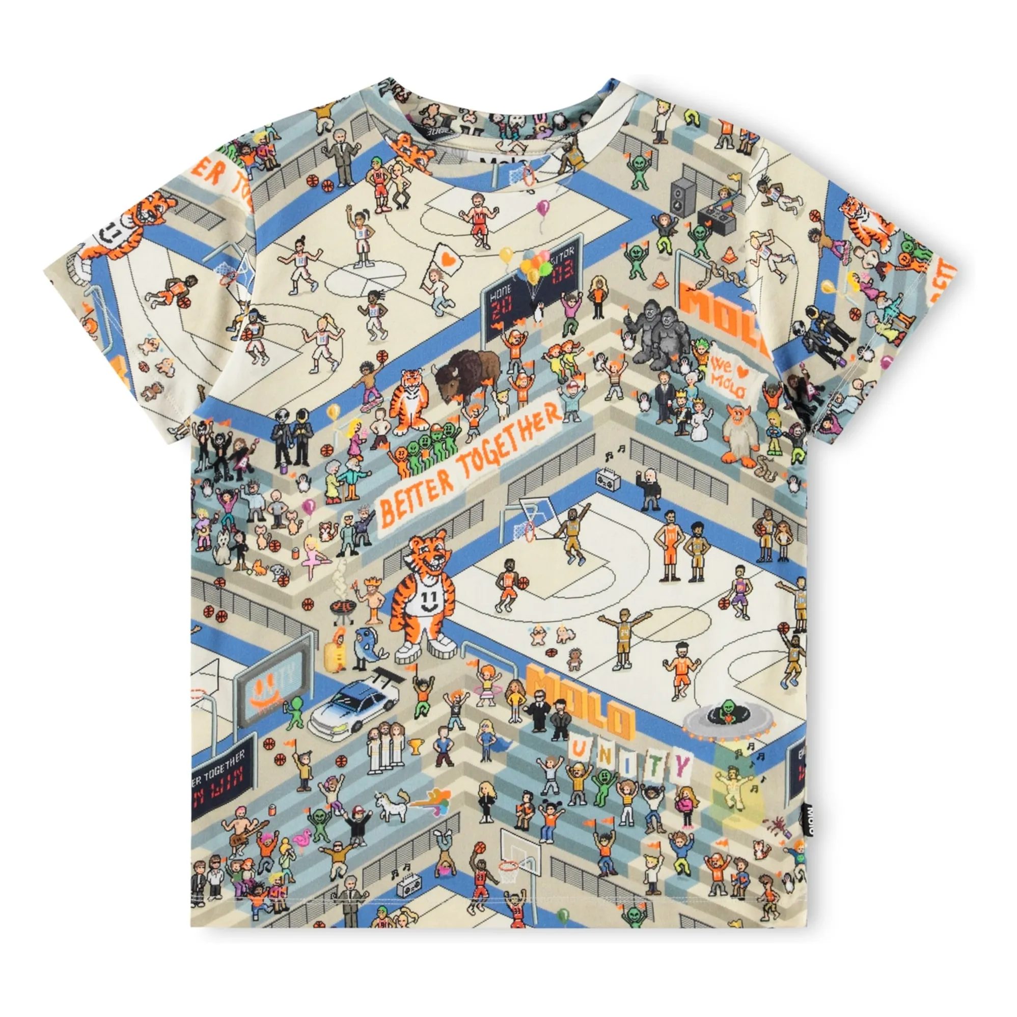 Molo Ecru Ralphie Basketball Organic Cotton T-Shirt