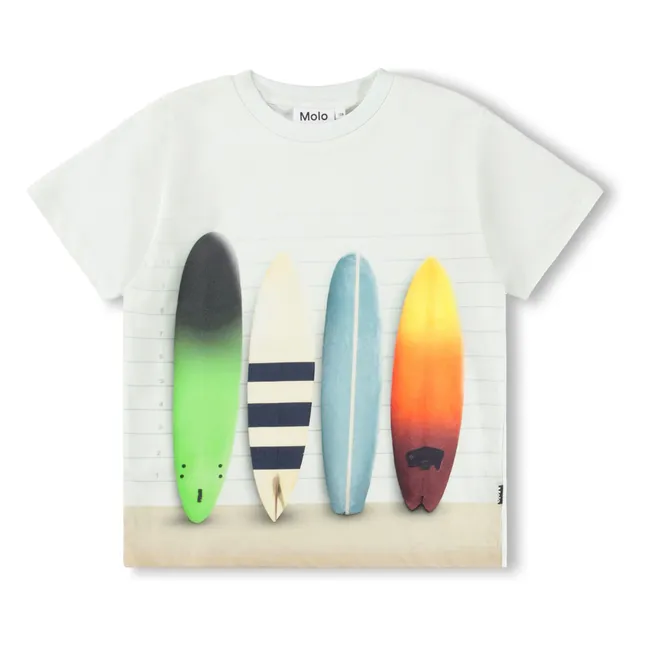 T-shirt Riley Planches de Surf Coton Bio | Bleu Clair