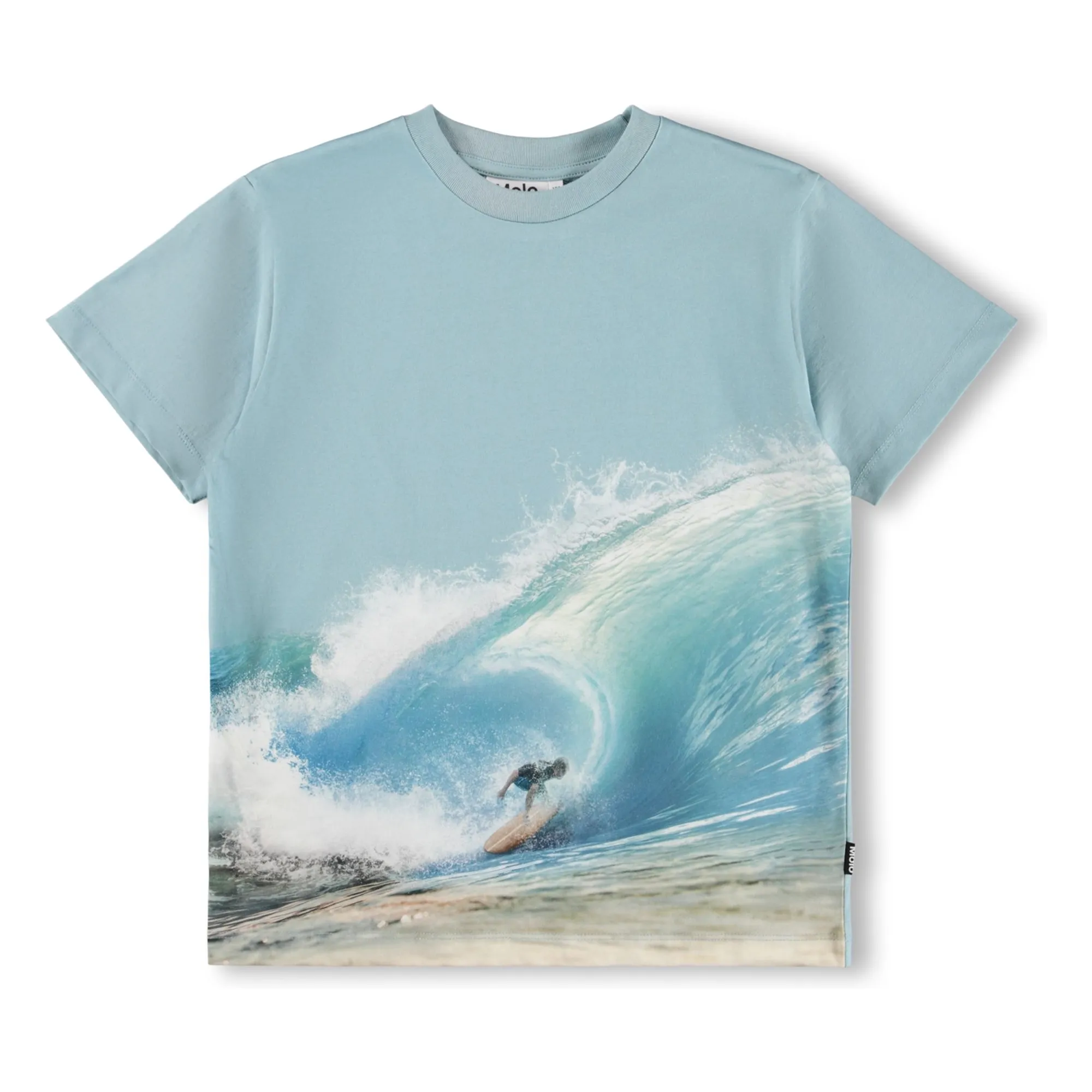 Molo White Riley Surfeur Organic Cotton T-Shirt