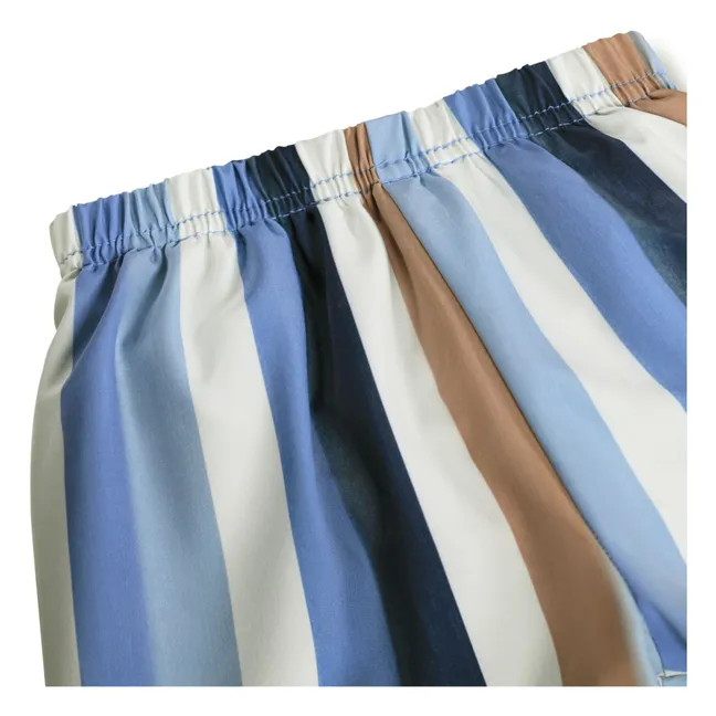 Bañador Newton de rayas de fibra reciclada | Azul